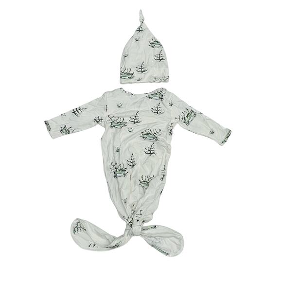 NWT Tickety-Boo 0/3M Winter Wagon Gown - Picture 2 of 5